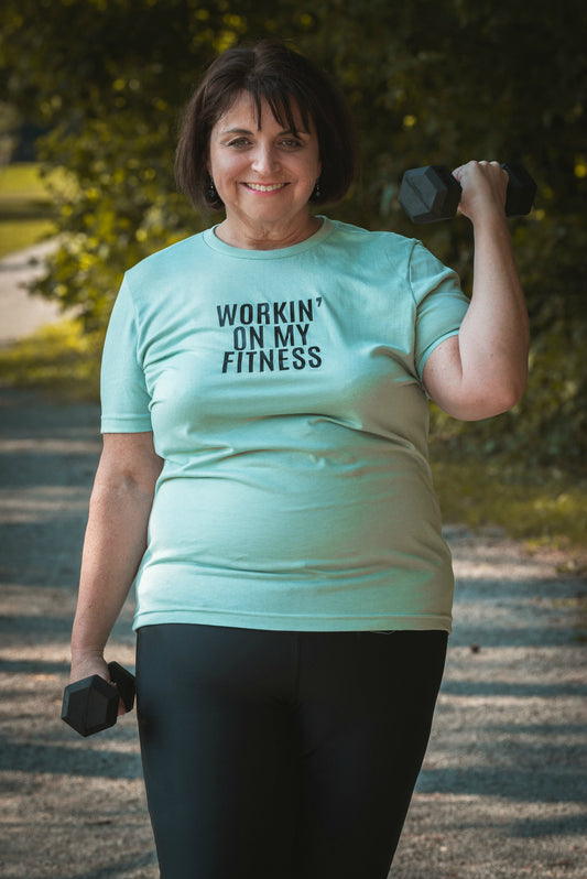 Workin' On My Fitness | T-Shirt