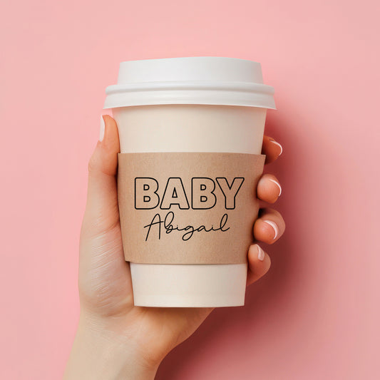 Baby Shower Coffee Cup Sleeves