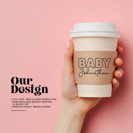 Baby Shower Coffee Cup Sleeves