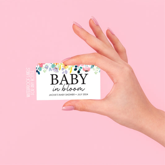 Baby in Bloom | Mini Champagne Shower Favours