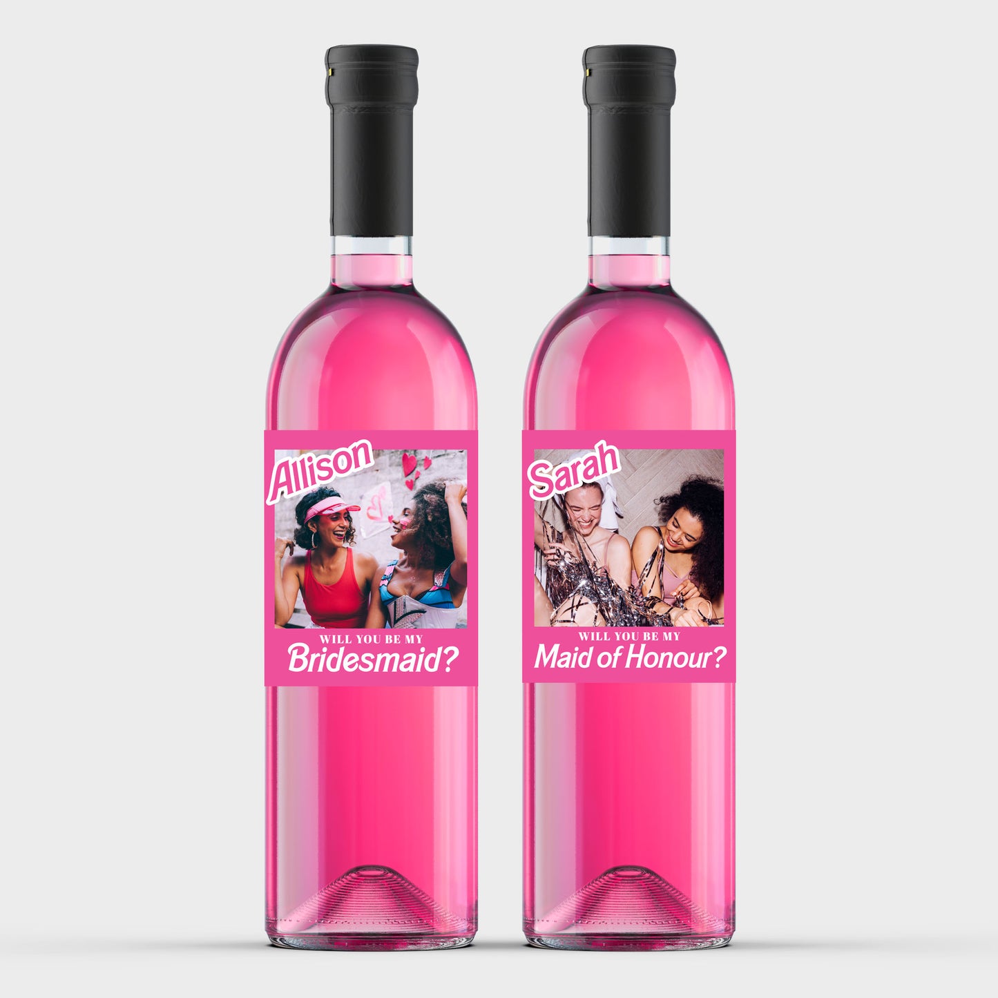 Barbie | Bridesmaid Proposal Wine Label