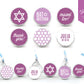 108 Personalized Hershey’s Kisses Stickers | Bat Mitzvah