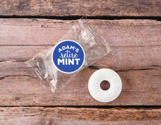 108 Personalized Lifesaver Mint Stickers | Retire Mint Favours