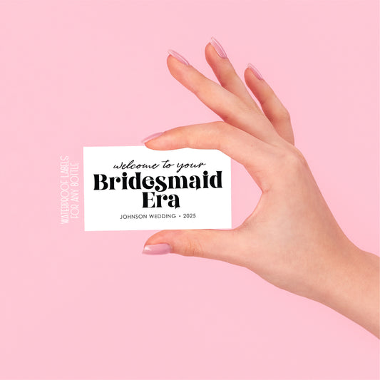 Bridesmaid Era Bridesmaid Proposal Bubbly Labels