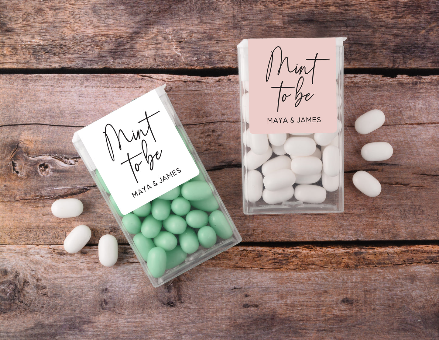 Multi Colour Mint To Be | Tic Tac Favour Labels