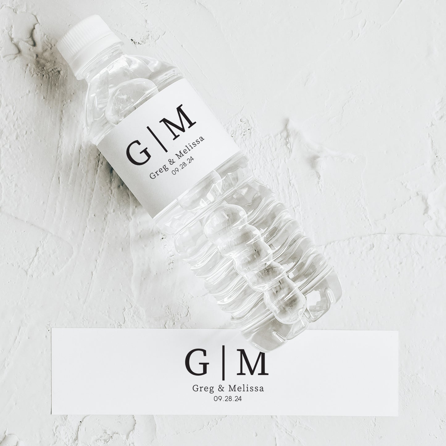 Monogram | Wedding Water Bottle Labels