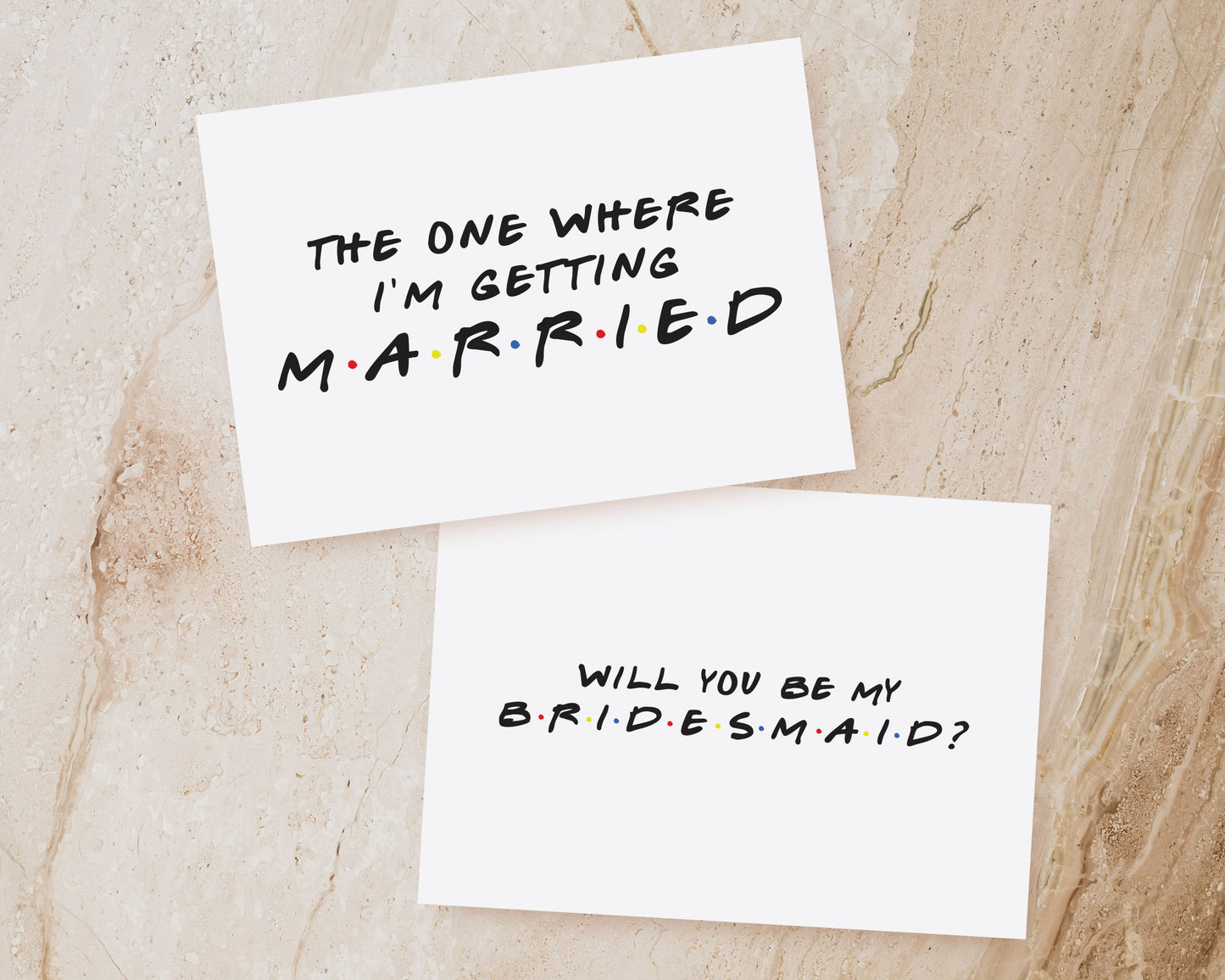 The One Where I'm Getting Married | FRIENDS Bridesmaid Proposal Card