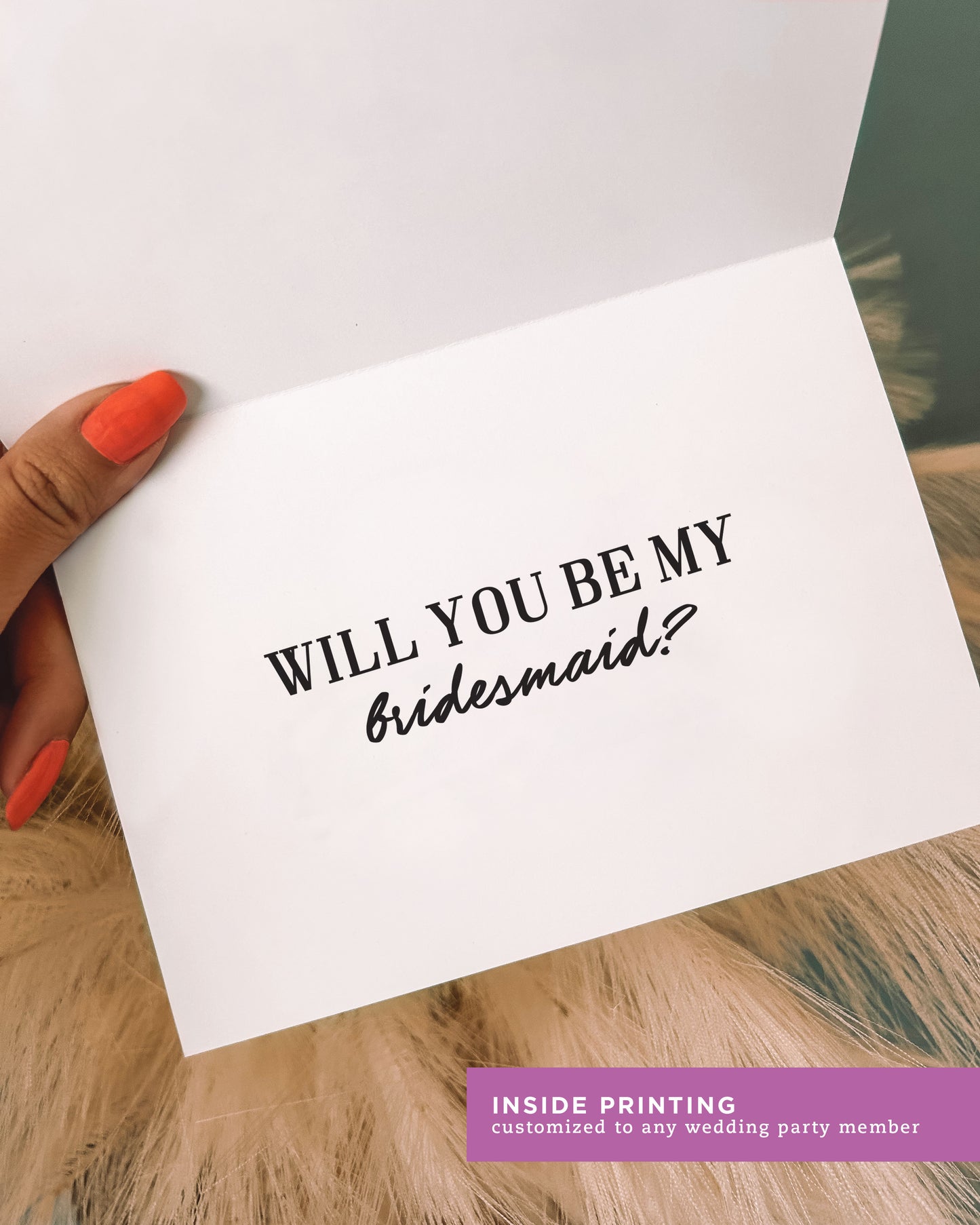 Free Wine! Now That I Have Your Attention Card | Bridesmaid Proposal Card