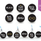 108 Personalized Hershey’s Kisses Stickers | Wizard Bridal Shower/Bachelorette