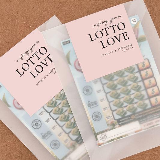 Lotto Love | Lottery Ticket Favours (Multi Colour)