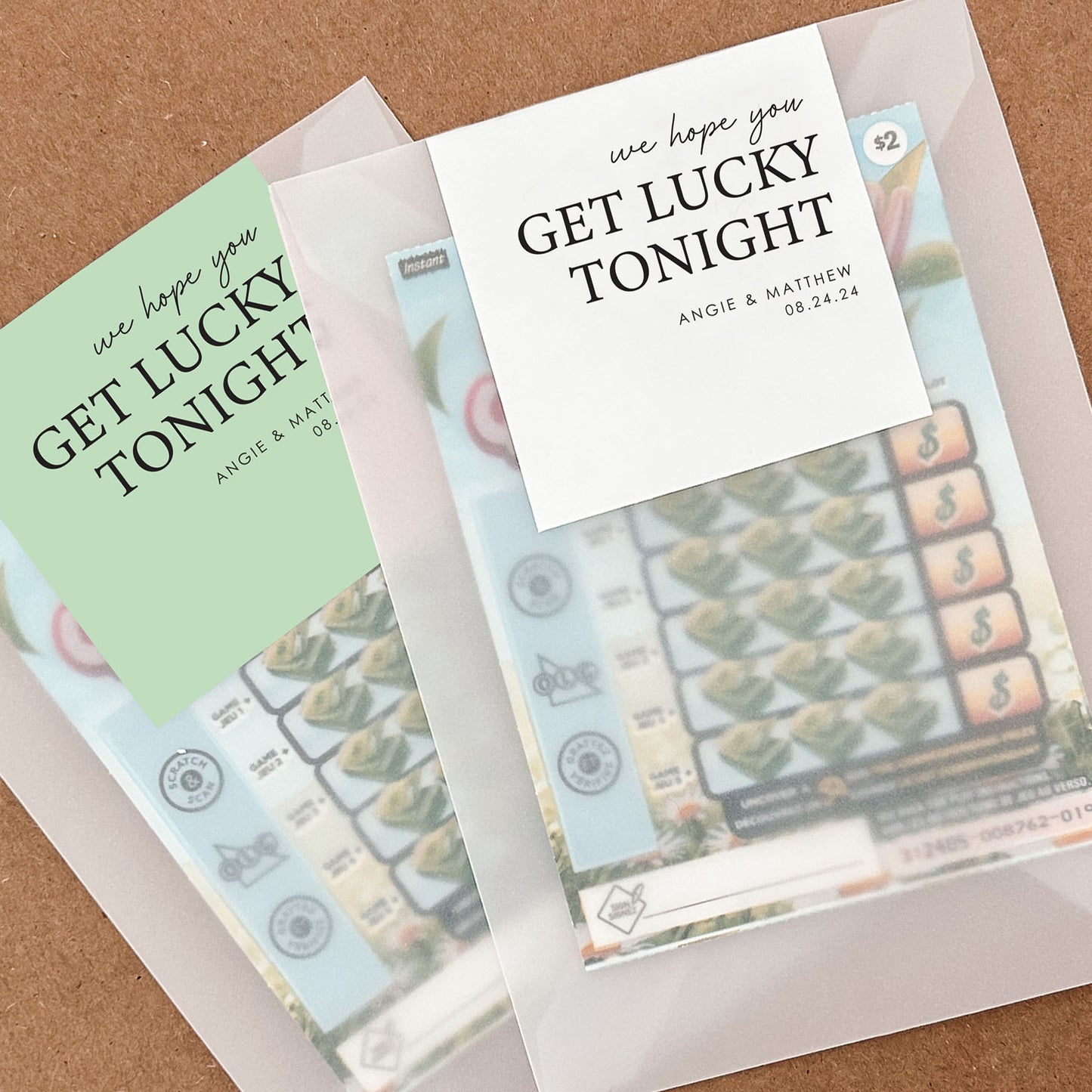 We Hope You Get Lucky Tonight | Lottery Ticket Favours