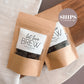 Let Love Brew Coffee/Tea Wedding Favour Bags