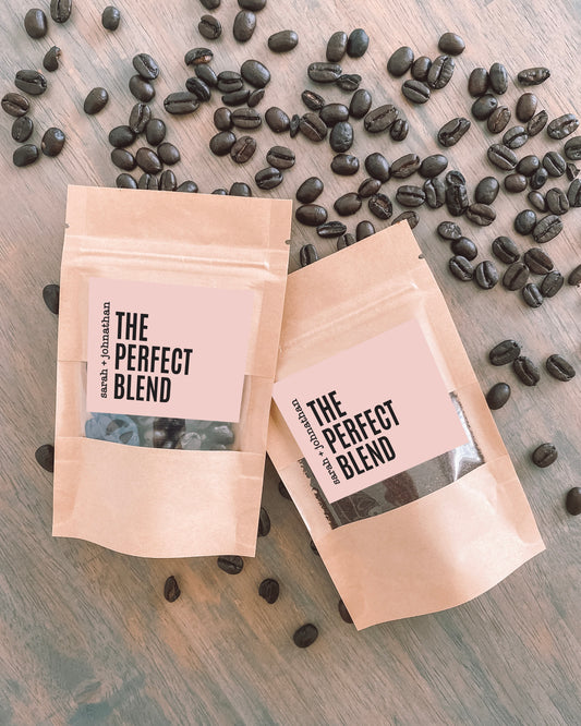 The Perfect Blend Coffee/Tea Wedding Favour Bags