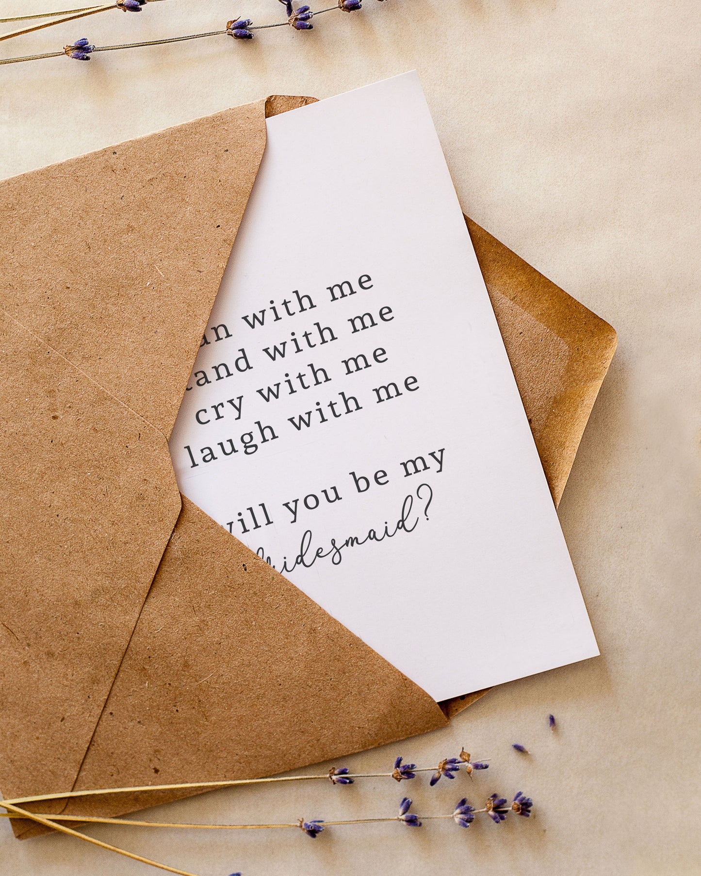 Plan With Me, Stand With Me | Bridesmaid Proposal Card