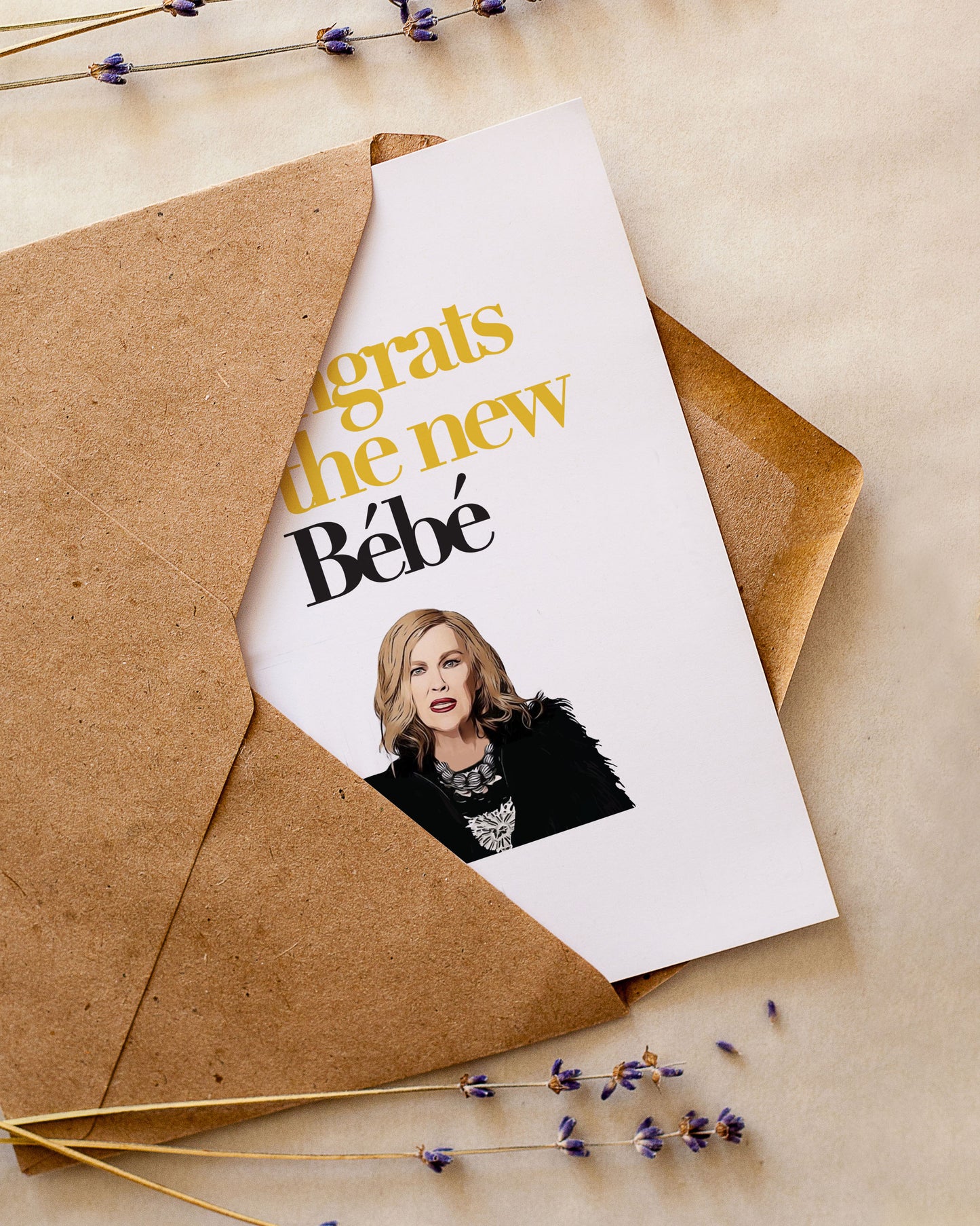 Schitt's Creek | Congrats On The New Bébé | Moira Rose Card