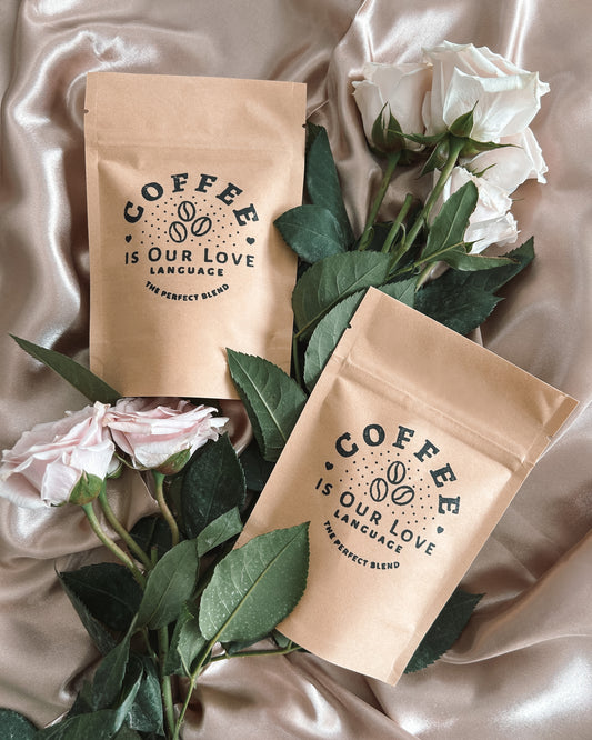 Coffee Is Our Love Language | Coffee Wedding Favour Bags