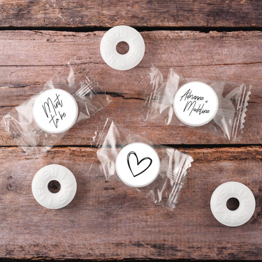 108 Personalized Lifesaver Mint Stickers | White Mint To Be