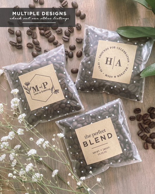 Coffee Wedding Favour Bags (3 Variations)