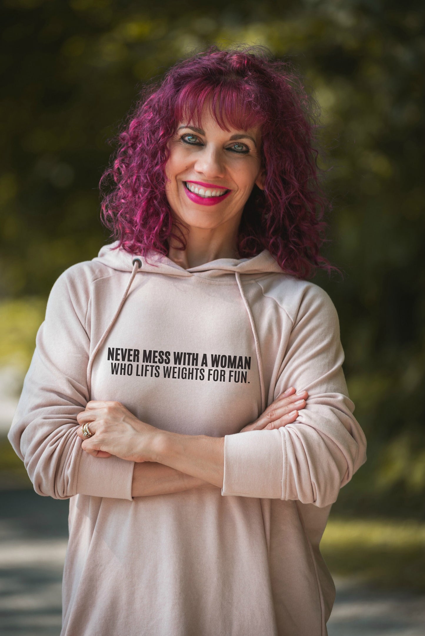 Never Mess With A Woman Who Lifts Weights For Fun | Hoodie