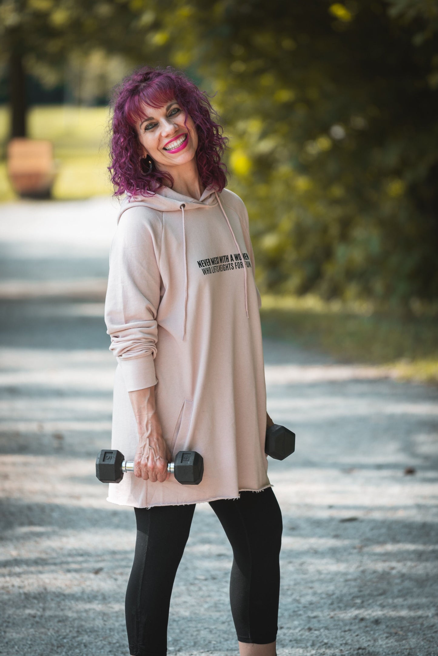 Never Mess With A Woman Who Lifts Weights For Fun | Hoodie