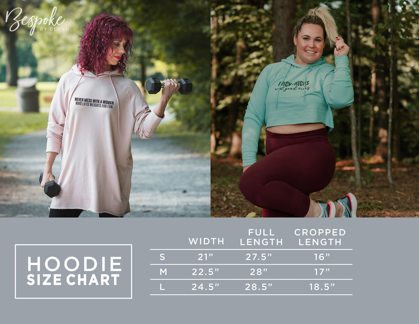 Thick Thighs & Good Vibes | Cropped Women's Hoodie