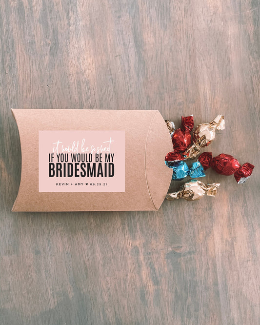 Chocolate Bridesmaid Proposal Box (40+ Colour Options)