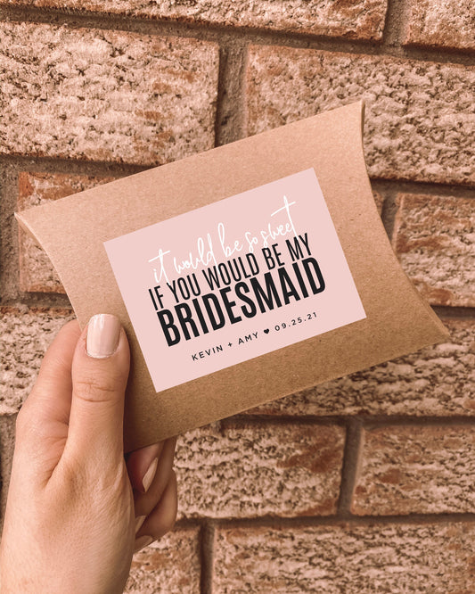 Chocolate Bridesmaid Proposal Box (40+ Colour Options)