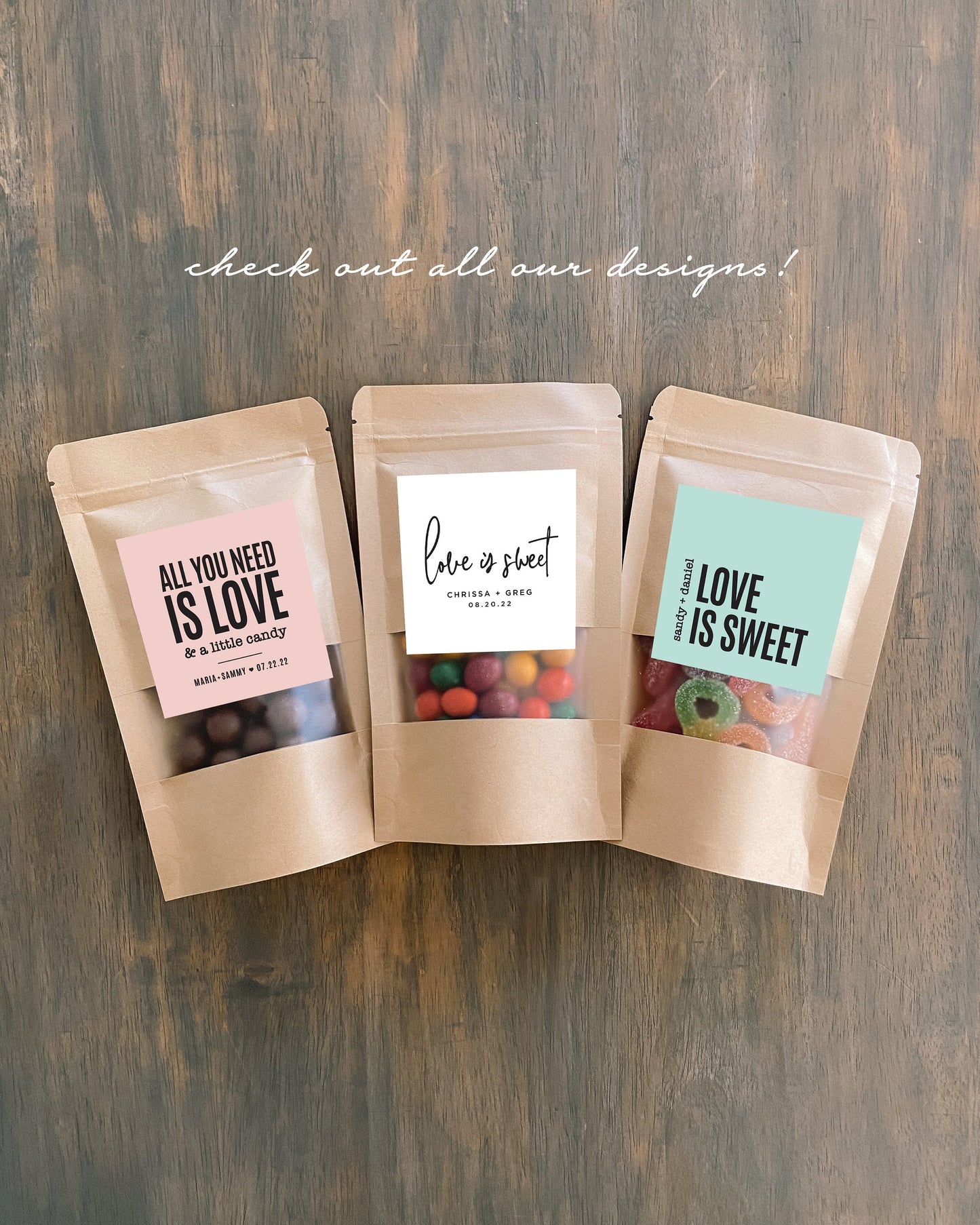 A Sweet Thank You | Candy & Chocolate Favour Bag