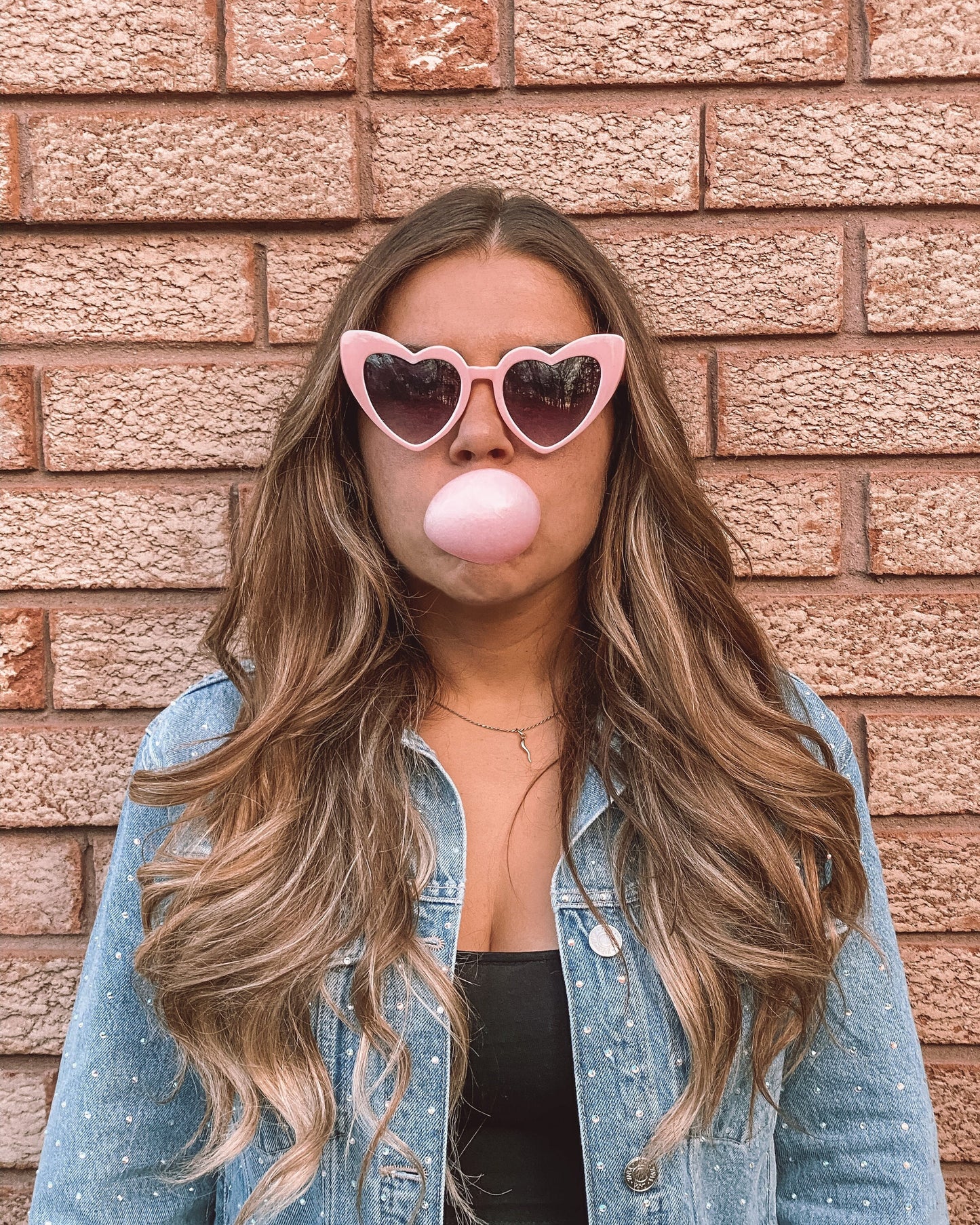 Retro Heart Sunglasses | Pink & White