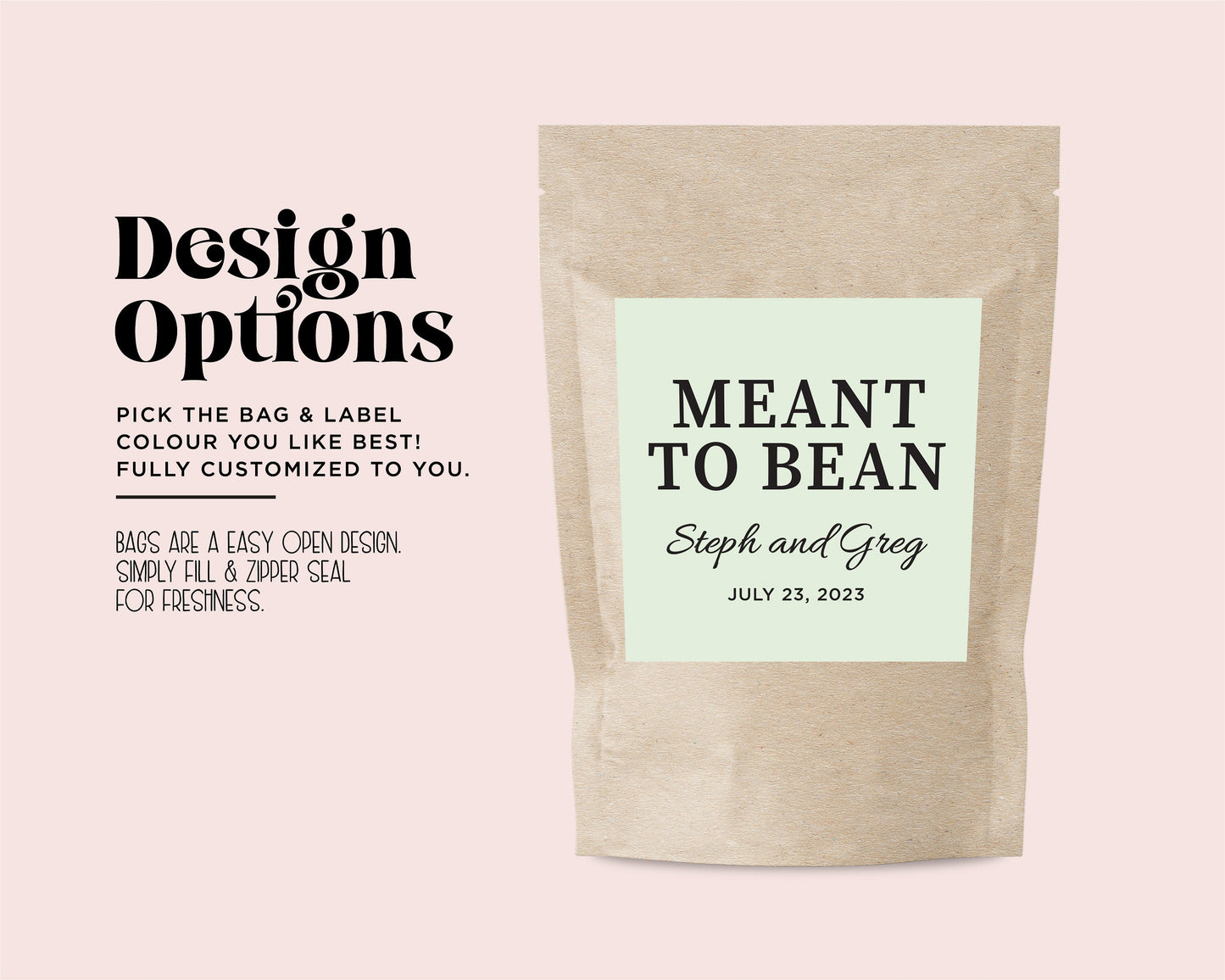 Meant To Bean | Coffee Wedding Favour Bags