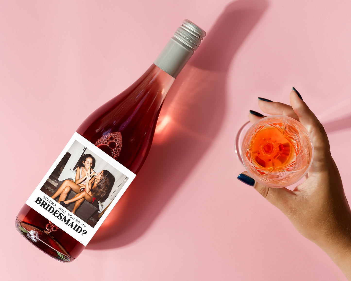 Photo Bridesmaid Proposal Wine Label