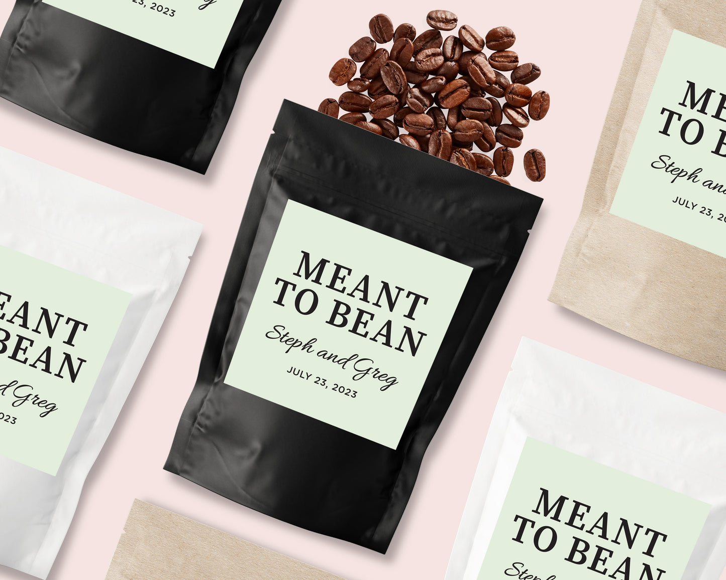 Meant To Bean | Coffee Wedding Favour Bags