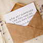 Now Act Surprised | Bridesmaid Proposal Card
