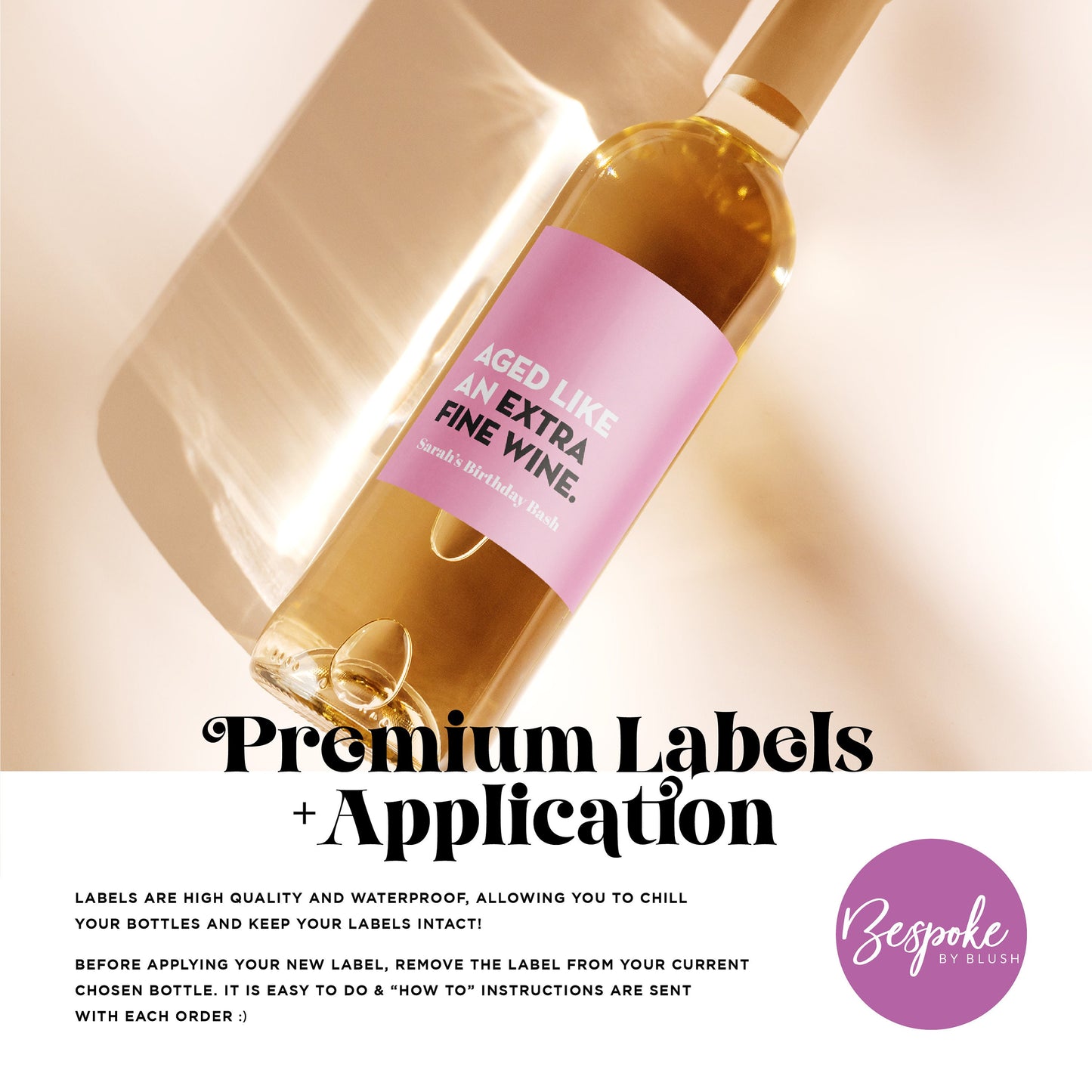 "Veuve Clicquot" Bridesmaid Proposal Bubbly Labels